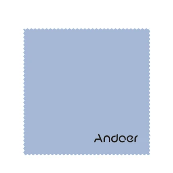 Andoer 10 × 10 см Салфетка из микрофибры для очков, ткань для чистки экрана, высококачественная ткань для объектива / зеркальной камеры Изображение