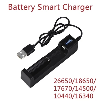 Зарядное устройство 18650 USB-адаптер для аккумуляторной батареи LED Smart Chargering для литий-ионных аккумуляторов 18650 26650 14500 Изображение