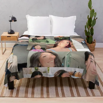 Покрывало Charli D'Amelio Collage, декоративные Покрывала для кровати, Красивые Одеяла, Пушистые Одеяла, Роскошное Одеяло Изображение