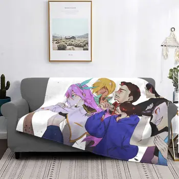 Вязаные одеяла Aubrey Kel Mari, шерстяные пледы Omori Game, переносные ультра-мягкие теплые покрывала для дивана в спальне Изображение