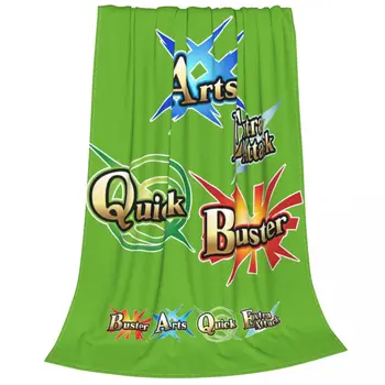 Аниме Fate Grand Order Saber Quick Star Buster FGO Arts Дополнительные Одеяла Для Атаки Мягкие Пледы для Дивана Плюшевое Одеяло Изображение