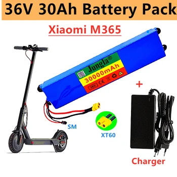 36V 30Ah 18650 Литиевый аккумулятор 10S3P 30000mAh 250W-500W Dezelfde Poort 42V Elektrische scooter M365 Ebike Power Batterij Met Bms Изображение