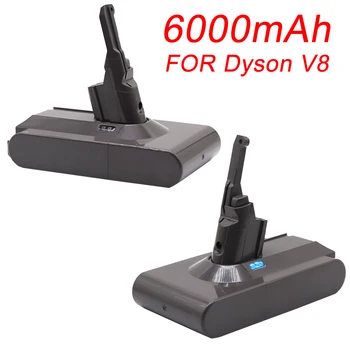 21,6 В 6000 мАч для Dyson V8 Литий-ионный аккумулятор Для Dyson V8 Аккумулятор серии V8, Пылесос V8 Fluffy SV10 Аккумуляторная БАТАРЕЯ L70 Изображение