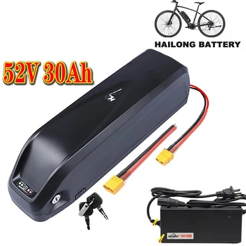 Оригинальный аккумулятор 52V 30AH 52V Ebike Battery Hailong Electric Bike Battery 30A 500W750W 1000W 18650 Cell BBS02 BBS03 BBSHD Bafang Изображение