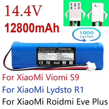 Замена Для XiaoMi Lydsto R1 Roidmi Eve Plus Viomi S9 Робот Пылесос Аккумуляторная Батарея Емкостью 12800 мАч Аксессуары Запчасти Изображение