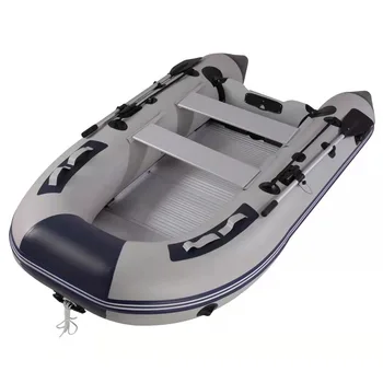 Надувная штурмовая лодка из ПВХ, скоростной каяк, шлюпка-каноэ с полом из алюминиевого сплава Изображение