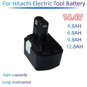 14,4 В 4.8/6.8/9.8/12.8 Аккумуляторная батарея емкостью Ач для Hitachi DS14DL DV14DL CJ14DL DS14DVF3 EB1414S EB14B EB1412S 324367 EB14S Изображение