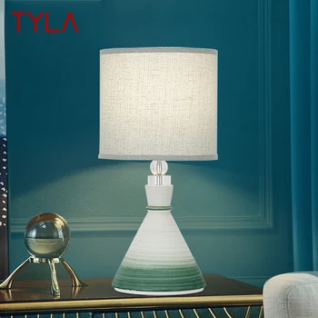 Настольная лампа TYLA Nordic LED Creative Ceramics Настольное Освещение Современный Декор Для Дома Гостиной Спальни Прикроватной тумбочки Изображение