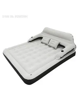 Надувная кровать одноместная двухместная бытовая кровать на воздушной подушке коврик для пола раскладной матрас раскладной диван-кровать Изображение