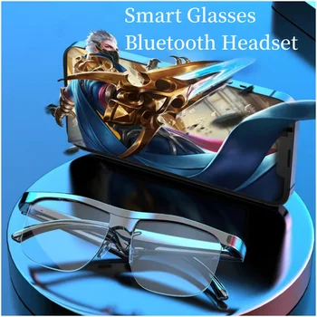 Беспроводные солнцезащитные очки Bluetooth 5.2, умные очки, гарнитура для занятий спортом на открытом воздухе, Говорящие очки с защитой от синего света с зарядным устройством Ca Изображение