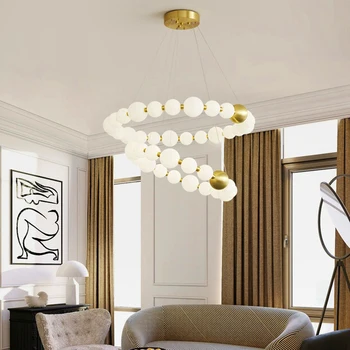 Современная столовая lamparas decoracion hogar moderno, умные Подвесные светильники, украшение салона, Люстры для столовой Изображение