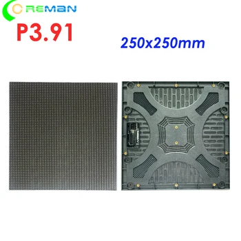 Оптовая цена Hub75E P3.91 P3.9 внутренний светодиодный модуль 250x250 мм RGB светодиодная матрица 64x64 пикселя Изображение