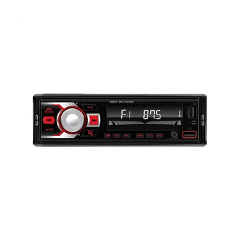 Автомобильное FM-радио с красочной подсветкой, автомобильный Bluetooth, MP3, мультимедийный плеер 12V, карта памяти, USB-накопитель, радио Изображение