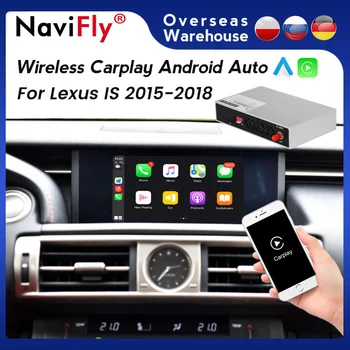 Автомобильный Мультимедийный GPS-навигатор для Lexus IS 2015-2018 Беспроводной для Carplay Android Auto interface box поддерживает Зеркальную ссылку Изображение