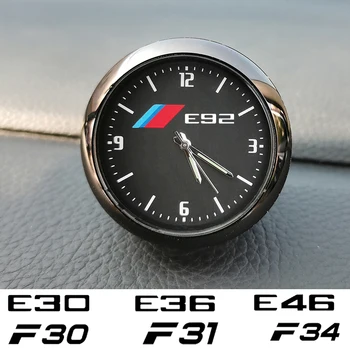 Автомобильный Стайлинг Для BMW 3 Серии E30 E36 E46 E90 E91 E92 E93 F30 F31 F34 Автомобильные Часы электронные кварцевые Часы украшают Приборную панель Изображение