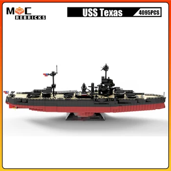 Серия Военных кораблей высокой сложности Battleship MOC-37571 Строительный блок DIY Модель Кирпичи Коллекция игрушек Эксперт Рождественские Подарки Изображение