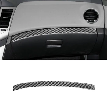 Наклейка для отделки приборной панели второго пилота из углеродного волокна для Chevrolet Cruze 2009-2015 Аксессуары для интерьера Изображение