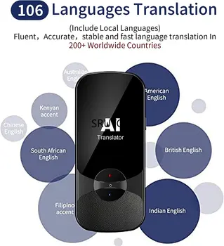 2023 Новое устройство для перевода фотографий T11 в режиме реального времени, интеллектуальный голосовой переводчик фотографий на 134 языков, портативный переводчик текста Tradutor Изображение