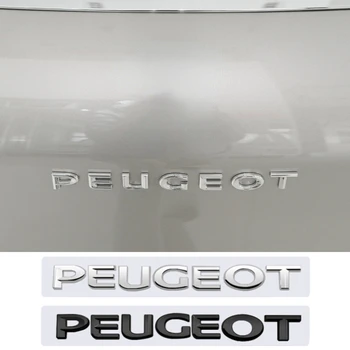 ABS Задний багажник автомобиля 3D Надпись Эмблема Боковой значок для Peugeot 307 207 206 308 3008 208 407 2008 508 301 107 307 406 4008 Наклейки Изображение