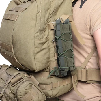 Сумка для пистолета Многоцелевая винтовка Пистолет Одинарная сумка Охотничье снаряжение быстрого вытягивания Подходит для аксессуаров для страйкбола MP5/MP7 Изображение