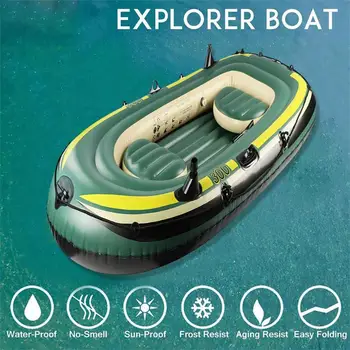 Надувные лодки для взрослых на 2-3 человека Профессиональная надувная лодка для рыбалки, надувная ламинированная износостойкая лодка Изображение