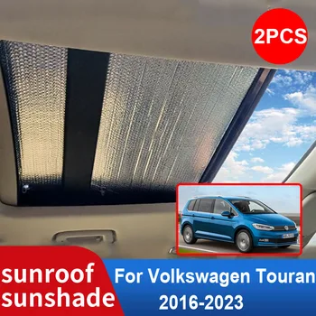 Солнцезащитный Козырек на Крыше Volkswagen VW Touran 5T 2 2023-2016 2017 2018 2019 Автомобильные Аксессуары Солнцезащитный Крем На Крыше Теплоизоляция Ветрового Стекла Изображение