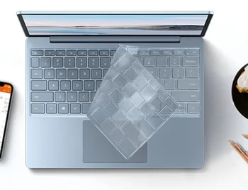 Силиконовый Ноутбук Tpu Для Microsoft Surface Laptop Go - 12,4 Дюйма 2021 2020 Протектор Клавиатуры Силиконовая Кожа Изображение