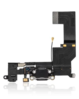 Порт зарядки Гибкий кабель с микрофоном и аудиоразъемом для наушников Замена для iPhone 5S (серый космический) Изображение