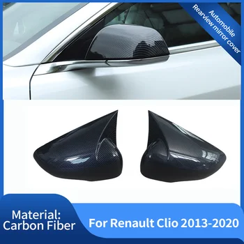 для Renault Clio Lutecia IV BH 2013 ~ 2020 Крышка зеркала заднего вида из углеродного волокна, крышка зеркала заднего вида, Аксессуары для левого и правого привода Изображение