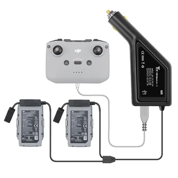 Автомобильное зарядное устройство зарядное устройство USB порт пульт дистанционного управления зарядка для dji mavic air 2/mavic air 2S аксессуары для дронов Изображение