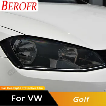 Черная защитная пленка для автомобильных фар, прозрачная наклейка из ТПУ на задний фонарь для Volkswagen VW Golf 7 Golf 8 12-19 20-22 Аксессуар Изображение
