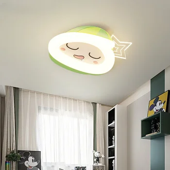 Люстры Освещают современный потолочный подвесной светильник СВЕТОДИОДНЫЙ Креативный фруктовый Мультяшный детский светильник для детской спальни Изображение