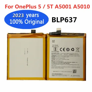 2023 Года BLP637 Оригинальная Сменная Батарея Для OnePlus 5 5T One Plus 5 5T 3300 мАч Высококачественная Батарея Мобильного Телефона Изображение