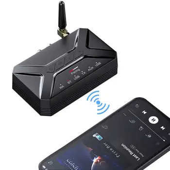 Аудиоприемник Bluetooth Беспроводной аудиоприемник Работает со смартфонами и планшетами для домашних стереосистем, воспроизведения музыки и звука Изображение