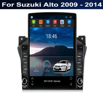 Для автомагнитолы Tesla Style 2 Din Android 12 для Suzuki Alto с 2009-2014 по 2035 Мультимедийный видеоплеер GPS Стерео Carplay RDS Cam Изображение