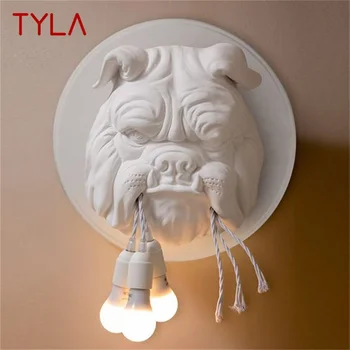 Настенные светильники TYLA Nordic для помещений, современные светодиодные бра, оригинальная форма собаки для домашнего фойе и коридора Изображение