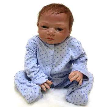 Кукла-Реборн Малыш Мальчик 50 см Новорожденный Boneca Renascida Life Like Bebe Реалистичный Berenguer Изображение