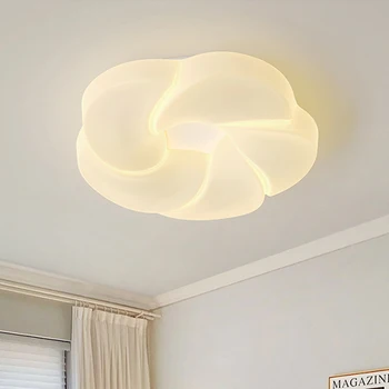 Потолочный светильник для спальни LED минималистичный современный крем облако печенья свет для детской комнаты креативный дизайн потолочный светильник Изображение