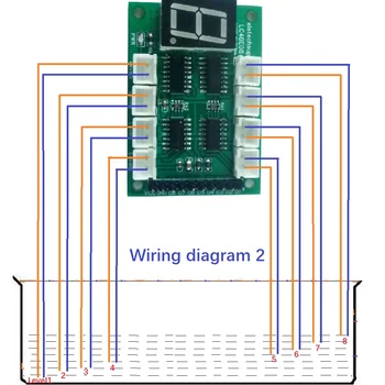 Цифровой Ламповый Дисплей 8-Канальный Контроллер Уровня воды Модуль Датчика Жидкости для Arduino для UNO MEGA Raspberry pi ESP8266 NodeMCU Изображение
