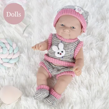 10-Дюймовая прекрасная кукла Reborn Baby из мягкого твердого силикона ручной работы, реалистичная кукла-Реборн, игрушки для детей, игрушка для будущей мамы Изображение