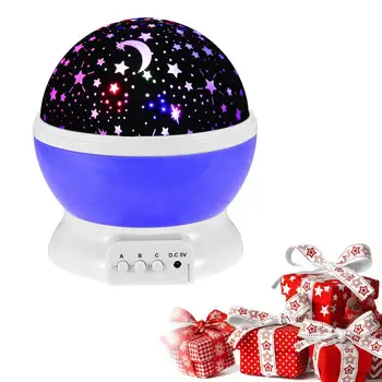 Звездный ночник-проектор Прочный звездный проектор с USB-зарядкой для вечеринки в спальне, светодиодные ночники для спальни, взрослые, Дом Изображение