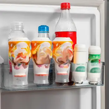 Полка для хранения приправ на дверце холодильника Подвесная полка для хранения мелочей Эффективная кухня для холодильника Изображение