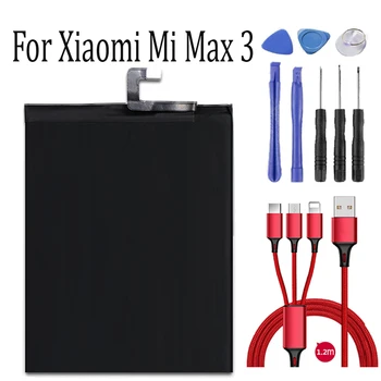 5500 мАч BM51 Аккумулятор Для Xiaomi Mi Max 3 Max3 Запасные Батареи для телефона Bateria Для Xiaomi Mi Max 3 + USB-кабель + toolki Изображение