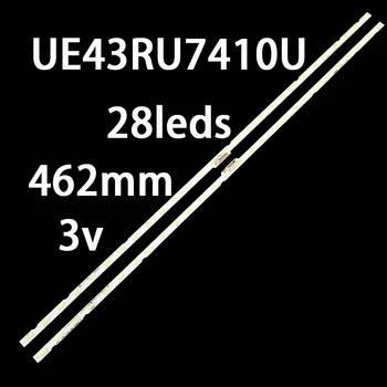 28LED 3V Светодиодная Лента Подсветки для UE43RU7410U UE43RU7025K UE43RU7400 V8N4-430SM0-R0 BN96-46053A CY-NR043HGHV1V Изображение