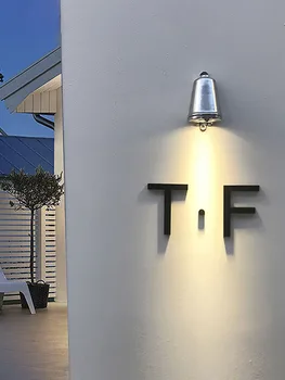 Уличный настенный светильник, водонепроницаемый, цельноалюминиевый, винтажный, для коридора, антикварный настенный светильник Изображение