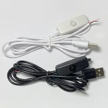 Коммутационный провод питания, износостойкий легкий коммутационный кабель питания, светодиодная лампа, удлинитель USB, коммутационный провод питания Изображение