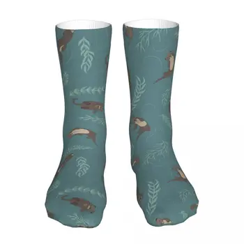 Милые носки унисекс Lutra, зимние носки, теплые толстые вязаные мягкие повседневные носки Изображение