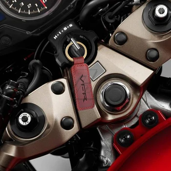 Брелок для ключей из воловьей кожи для мотоциклов для моделей Yamaha VFR 750 800 1200 Изображение