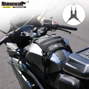 Основание сумки для бака мотоцикла Rhinowalk Крепление передней сумки для мотокросса Переносная подставка для крепления мешка для моторного масла Подходит для универсального двигателя Изображение