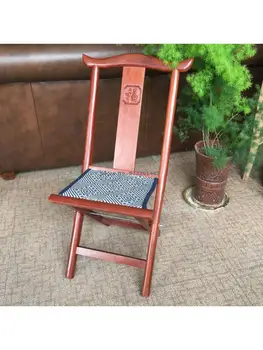 Массив дерева, спинка из красного дерева, стул Mazha, складной портативный стул Shandong Craft Mazha, Рекомендуемые подарки Изображение